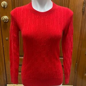 Banana Republic Vibrant Red Women's Crew Neck Sweater